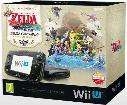 Nintendo Wii U Premium Pack - 32GB The Legend of Zelda: The Wind Waker HD Edition Bundle schwarz