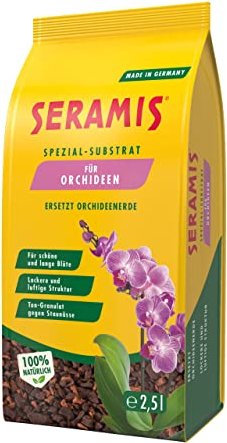 Seramis 3 x 2,5 Liter Spezial-Substrat für Orchideenersetzt Orchideenerde 