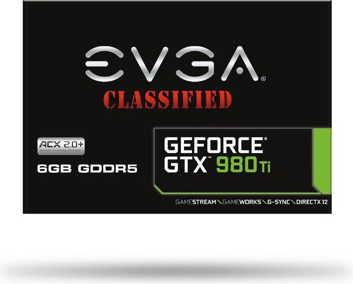 EVGA GeForce GTX 980 Ti Classified ACX 2.0+, 6GB GDDR5, DVI, HDMI, 3x DP