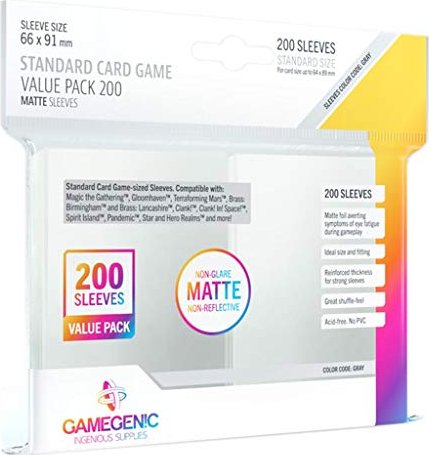 Gamegenic Value Pack Matt 200 transparent, 200 Stück