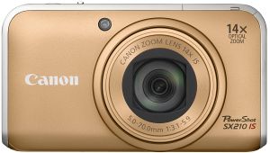 Canon PowerShot SX210 IS złoty