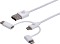 Manhattan 3-in-1 Sync-/Ladekabel USB-A auf Lightning/USB-C/Micro-USB 1.0m weiß (353434)