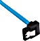 Corsair Premium Sleeved SATA 6Gb/s Kabel blau 0.6m, gewinkelt Vorschaubild
