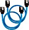 Corsair Premium Sleeved SATA 6Gb/s Kabel blau 0.3m Vorschaubild
