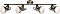 Briloner Soft spot 4-palnikowy nikiel (2049-042)