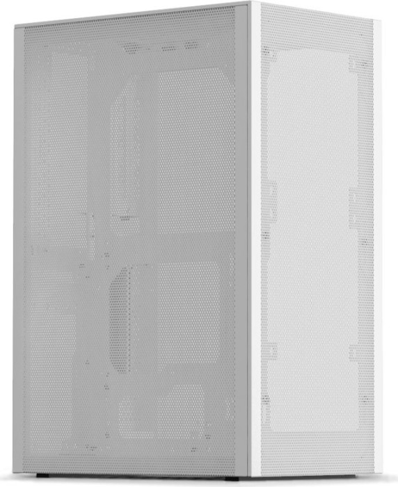 SSUPD Meshlicious, biały, szklane okno, mini-ITX