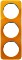 Berker R.1 Rahmen 3fach, orange transparent/polarweiß glänzend (10132339)