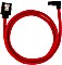 Corsair Premium Sleeved SATA 6Gb/s przewód czerwony 0.6m, łamany (CC-8900284)