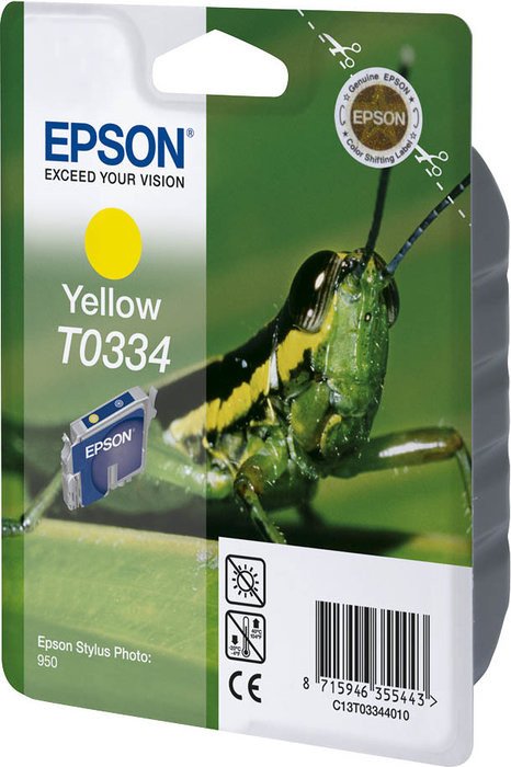 Epson tusz T0334 żółty