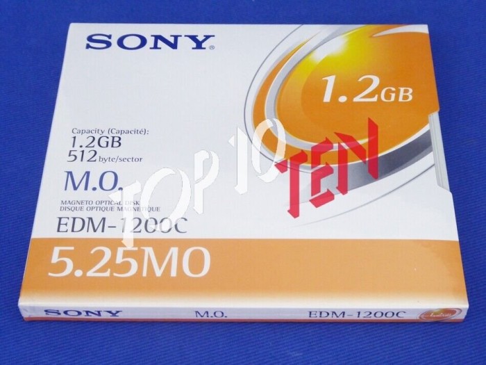 Sony MO-Disk 5.25" RW, 1.2GB