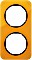 Berker R.1 Rahmen 2fach, orange transparent/schwarz glänzend (10122334)