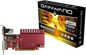 Gainward BLISS GeForce 8400 GS pasywny, 512MB DDR2, VGA, DVI, HDMI