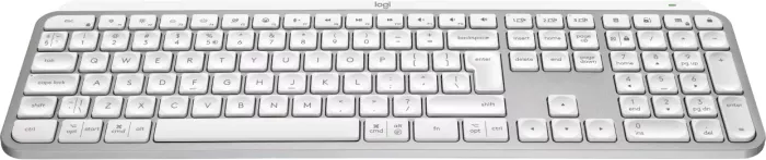 Logitech MX Keys S Pale Gray, biały/szary, LEDs biały, Logi Bolt, USB/Bluetooth, DE