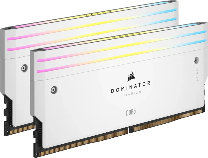 Corsair Dominator Titanium RGB biały DIMM Kit 64GB, DDR5-6400, CL32-40-40-84, on-die ECC
