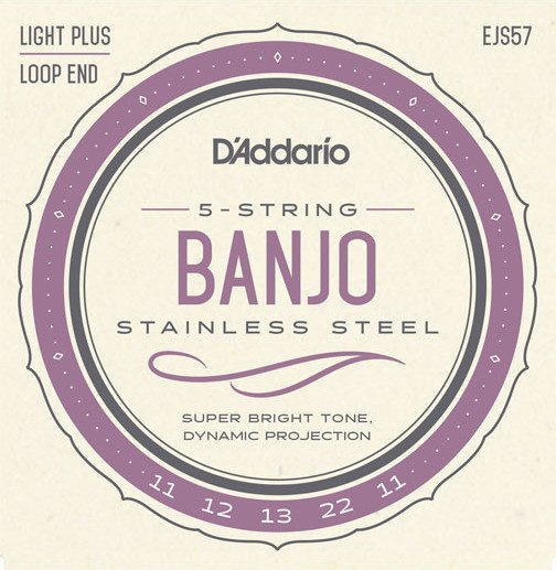 D'Addario 5-String Banjo Stainless Steel Custom Medium