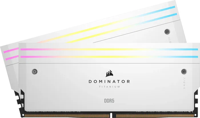 Corsair Dominator Titanium RGB biały DIMM Kit 32GB, DDR5-6400, CL32-40-40-84, on-die ECC