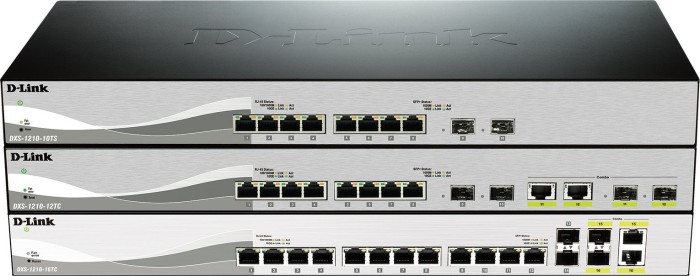 D-Link DXS-1210 Rack 10G Smart switch, 8x RJ-45, 2x SFP+