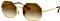 Ray-Ban RB1972 Octagon 1972 54mm gold/light brown gradient (RB1972-914751)