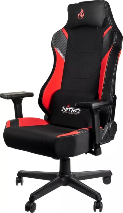 Nitro Concepts X1000 Gamingstuhl, schwarz/rot