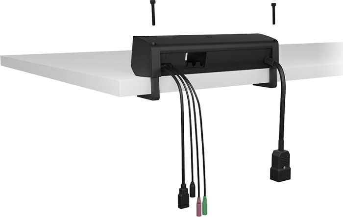 RaidSonic Icy Box IB-TS301-5 listwa zasilająca stołowa z hub, Dual-Slot-Czytniki kart pamięci, USB-A 3.0 [gniazdko]