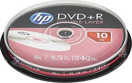 DVD+R DL 8.5GB/240Min/8x Cakebox (10 Disc) (DRE00060)