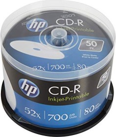 HP CD-R 80min/700MB 52x printable, 50-pack Spindle