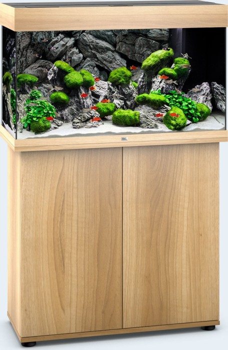 Juwel Rio 125 LED Aquarium-Set mit Unterschrank, helles Holz/helles Holz, 125l