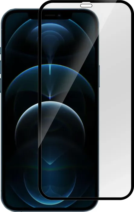 eSTUFF Titan Shield Full Cover Screen Protector für Apple iPhone 12/12 Pro schwarz