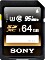 Sony SF-UZ Series R95/W90 SDXC 64GB, UHS-I U3, Class 10 (SF64UZ)