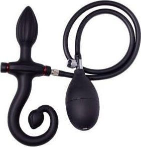 Rimba Inflatable Anal Plug black 19.5cm