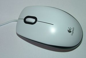 Logitech M100 V1 Optical Mouse white, USB