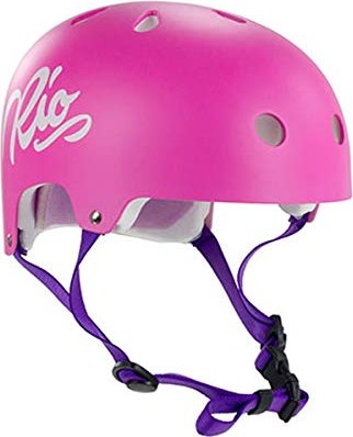 Rio Roller Script Helm rosa