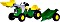 rolly toys rollyKid John Deere Trettraktor mit Frontlader und Anhänger grün (023110)