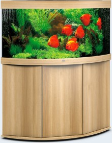 Juwel Trigon 350 LED Aquarium-Set mit Unterschrank, helles Holz/helles Holz, 350l