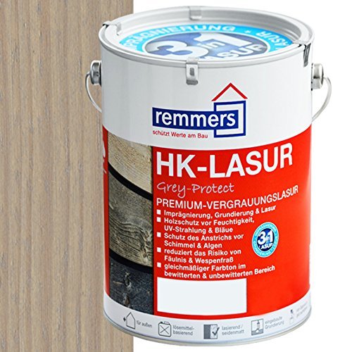 Remmers HK-Lasur Holzschutzmittel silbergrau, 2.5l