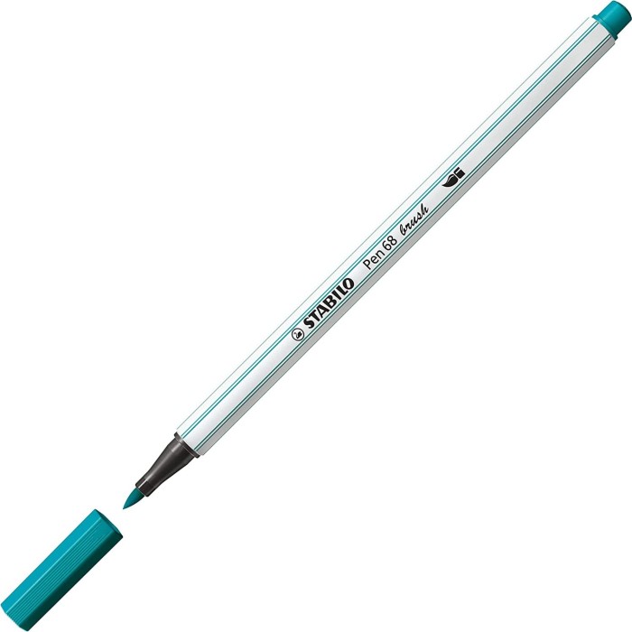 STABILO Creative Set Arty - Pen 68 brush & point 88 & aquacolor - Metalletui sortiert, 36er-Set