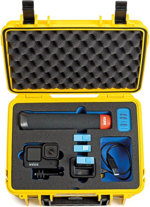 B&W International Outdoor Case Typ 1000 walizka żółty z GoPro Inlay