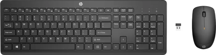 HP 230 Wireless Mouse and keyboard Combo, czarny, USB, SE