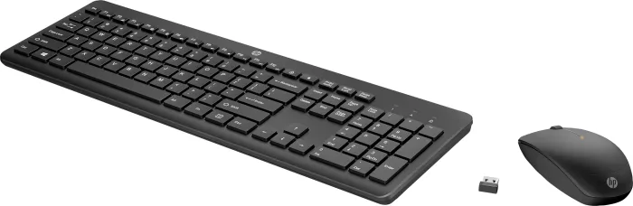 HP 230 Wireless Mouse and keyboard Combo, czarny, USB, SE
