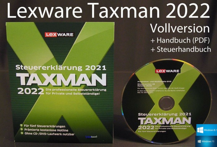 Lexware Taxman 2022, FFP (deutsch) (PC)
