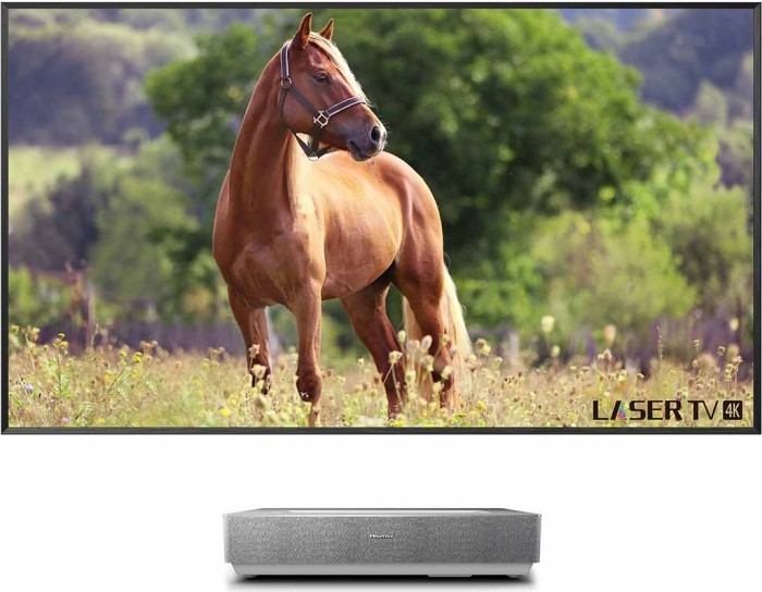 Hisense Laser TV Beamer inkl. 100" Soft Frensel Leinwand 4K