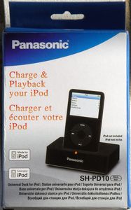 Panasonic SH-PD10 iPod Dockingstation schwarz