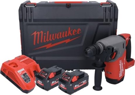 Milwaukee M18 ONEFHX-552X Fuel akumulatorowy młot udarowo-obrotowy plus walizka + 2 akumulatory 5.5Ah