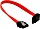 DeLOCK SATA 6Gb/s Kabel rot 0.2m, oben gewinkelt (83972)