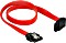 DeLOCK SATA 6Gb/s Kabel rot 0.3m, oben gewinkelt (83973)