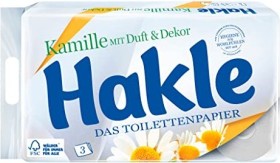 Hakle Kamille 3-lagig Toilettenpapier weiß, 8 Rollen