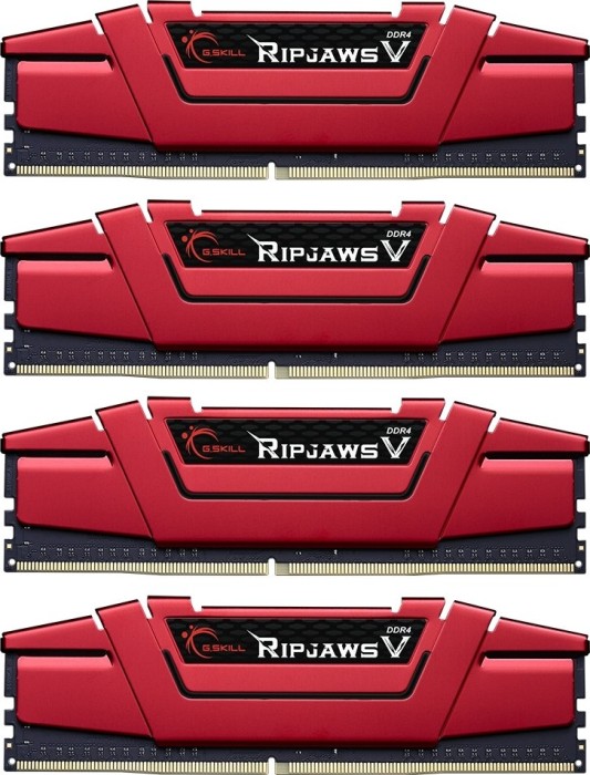 G.Skill RipJaws V rot DIMM Kit 32GB, DDR4-2400, CL15-15-15-35