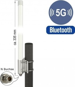 DeLOCK 5G LTE Antenne, Mastmontage, N-Buchse, 2.93dBi, omnidirektional, weiß