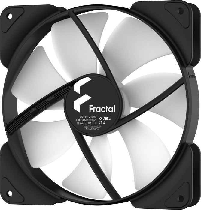 Fractal Design Aspect 14 RGB, czarny, 140mm, sztuk 3