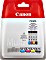 Canon Tinte CLI-571 Multipack schwarz/dreifarbig (0386C004 / 0386C005)